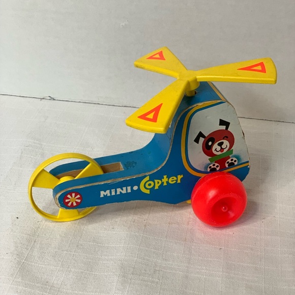 FISHER PRICE | Vintage 1970’s Mini Copter Toy #448 - Picture 1 of 8